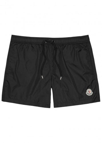 MONCLER Classic black swim shorts