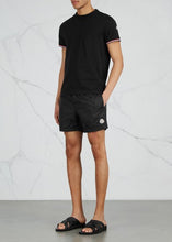 MONCLER Classic black swim shorts